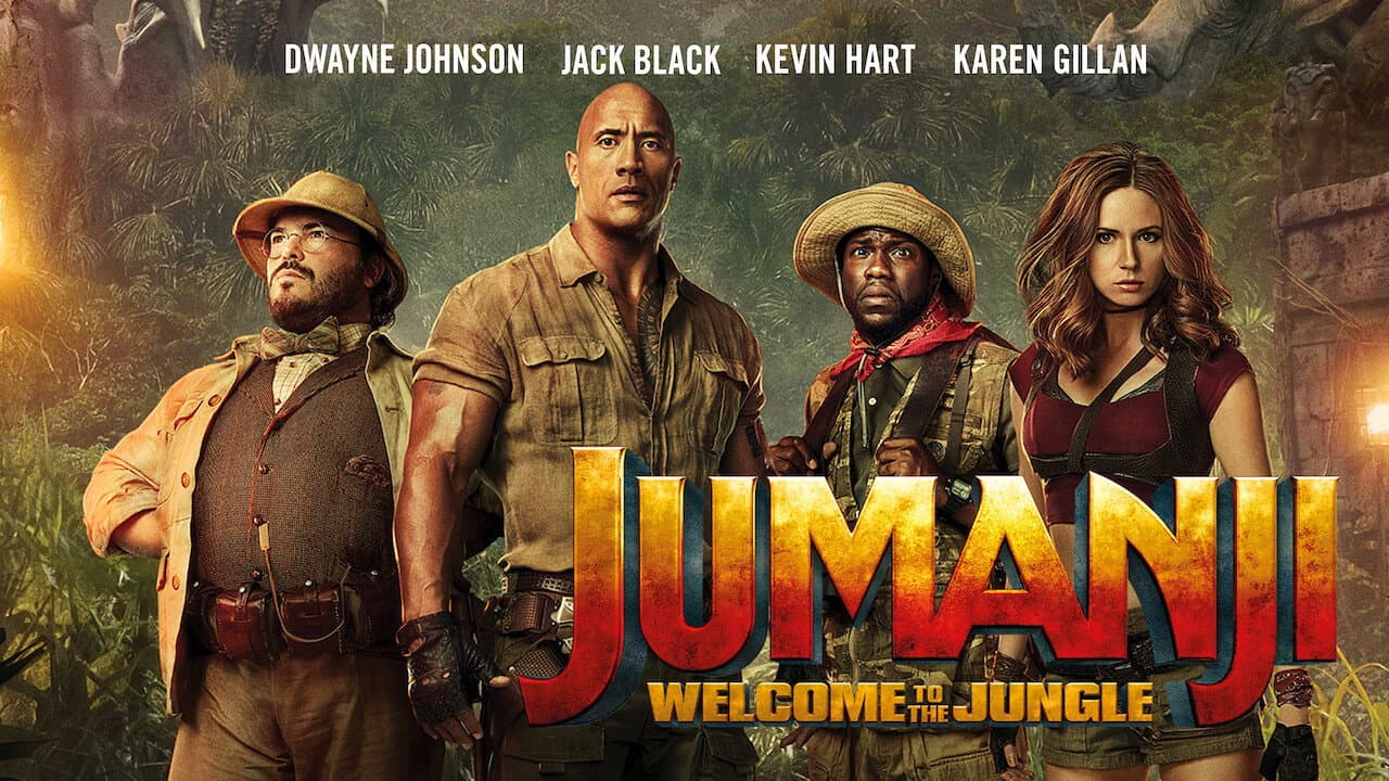 Jumanji: Welcome to the Jungle — backdrops with title 5