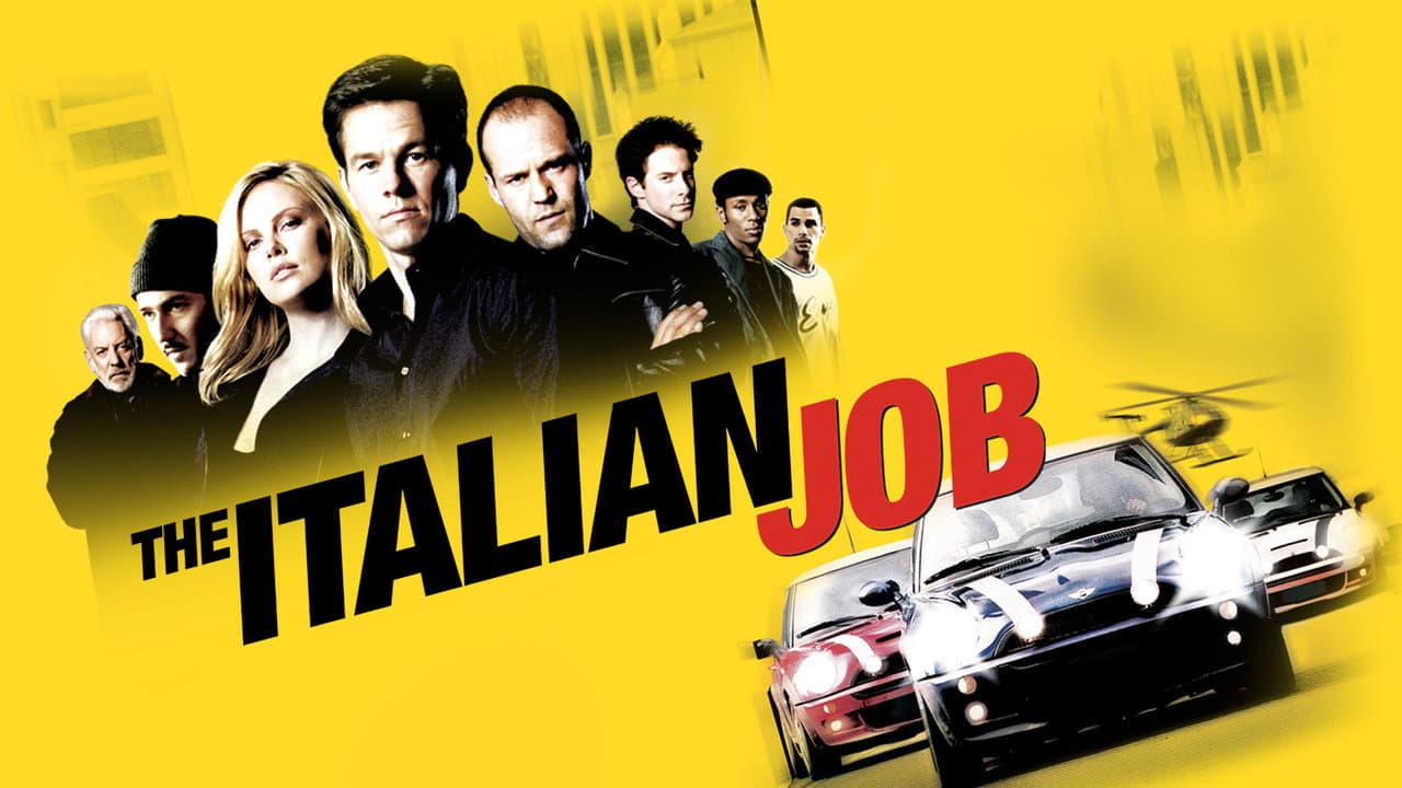 The Italian Job — backdrops with title 4