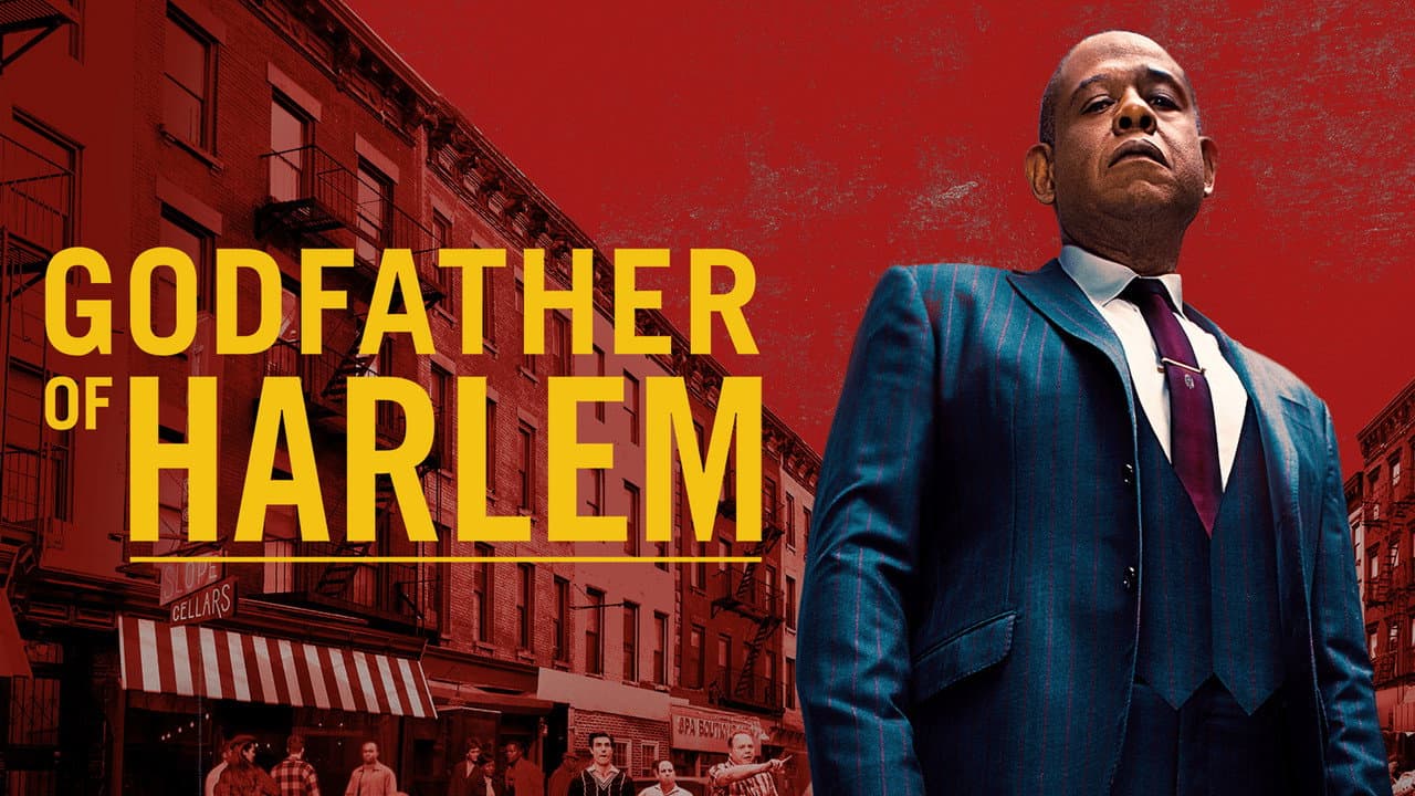 Godfather of Harlem — backdrops with title 5