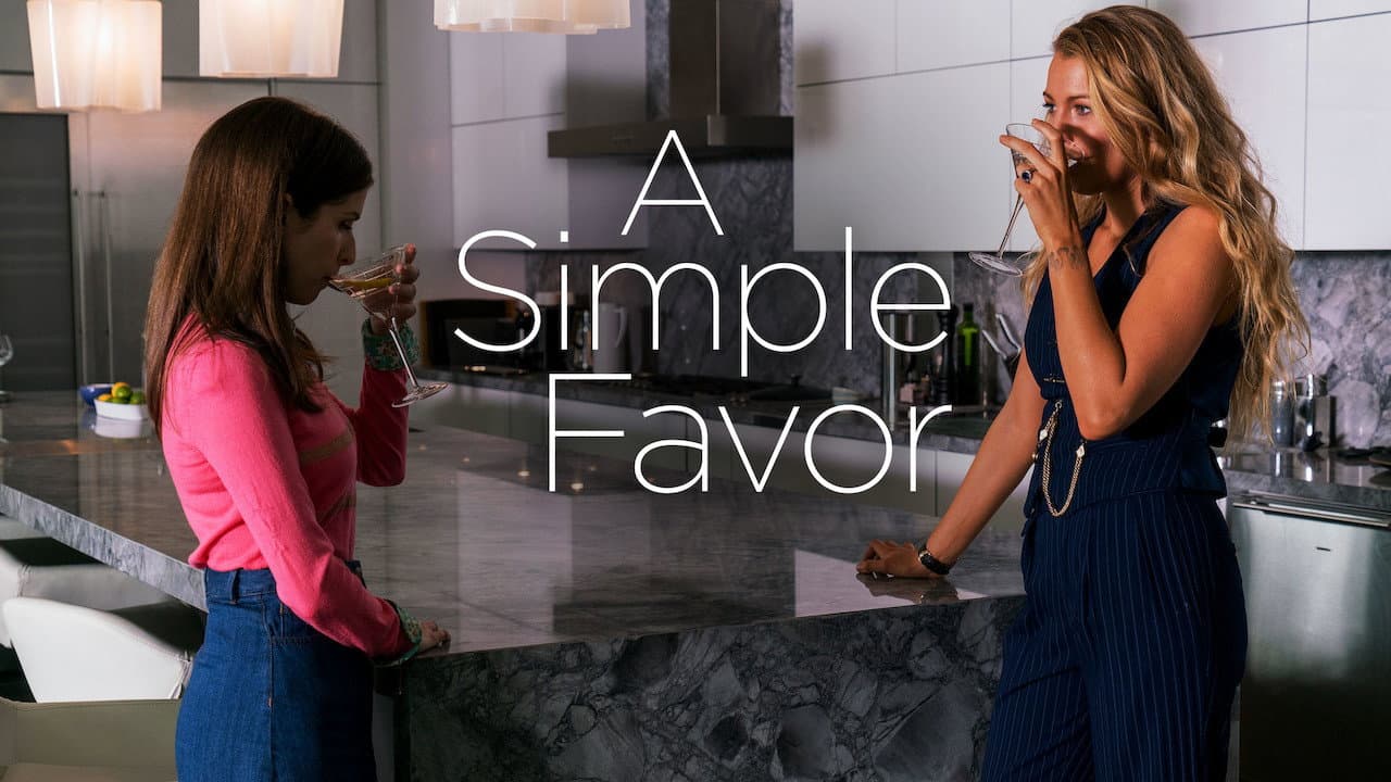 A Simple Favor — backdrops with title 3