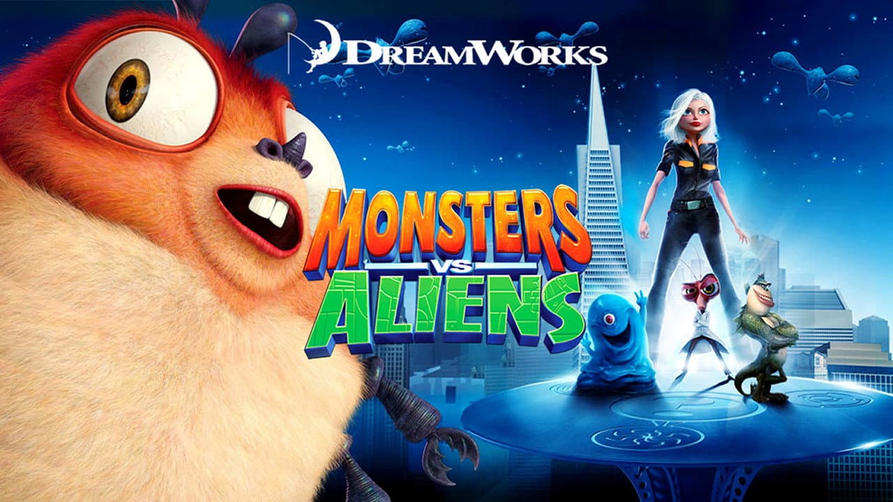 Monsters vs Aliens — backdrops with title 5