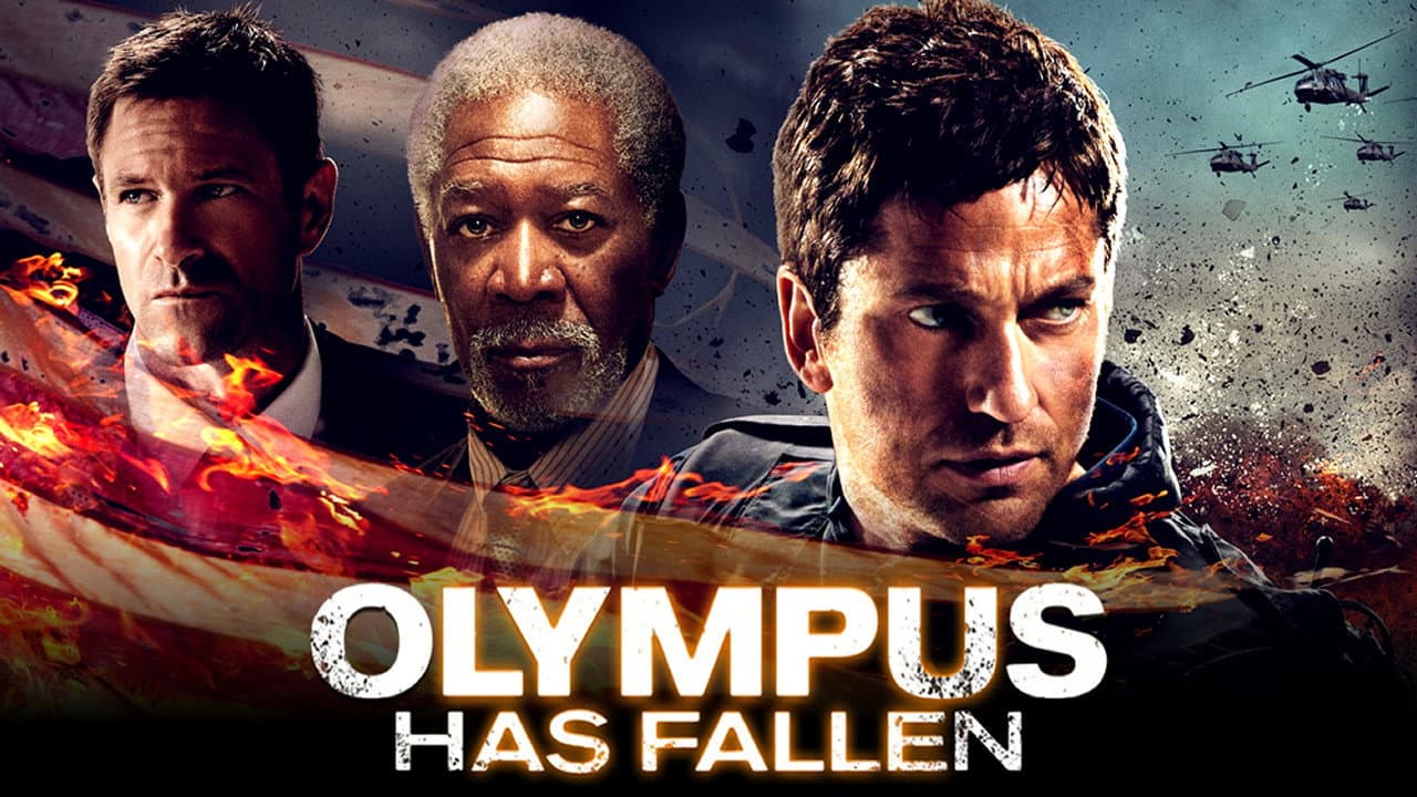 Olympus Has Fallen — backdrops with title 5