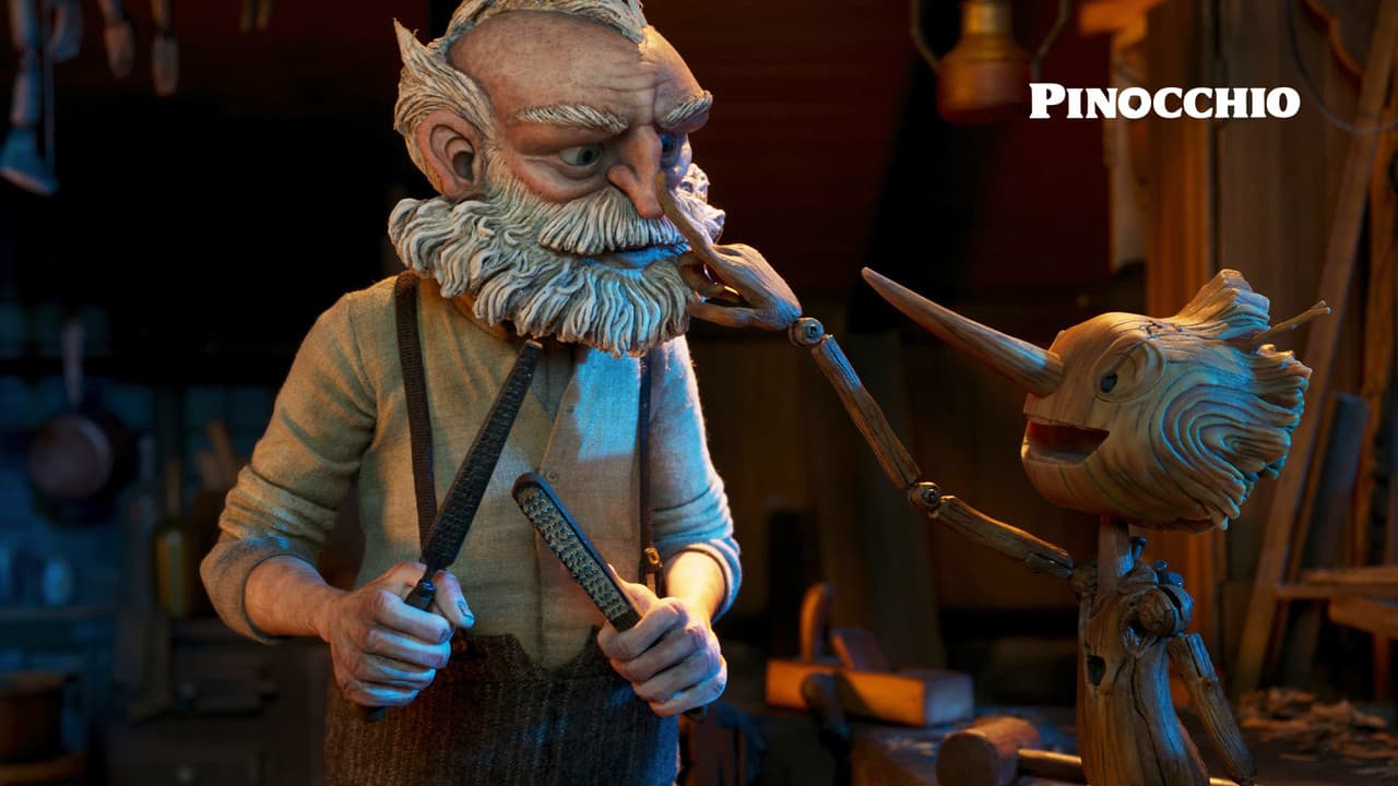 Guillermo del Toro's Pinocchio — backdrops with title 8
