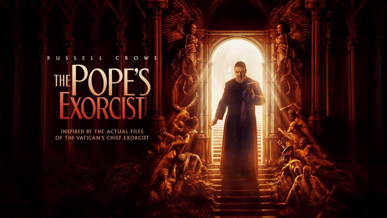 The Pope's Exorcist — backdrops with title 1