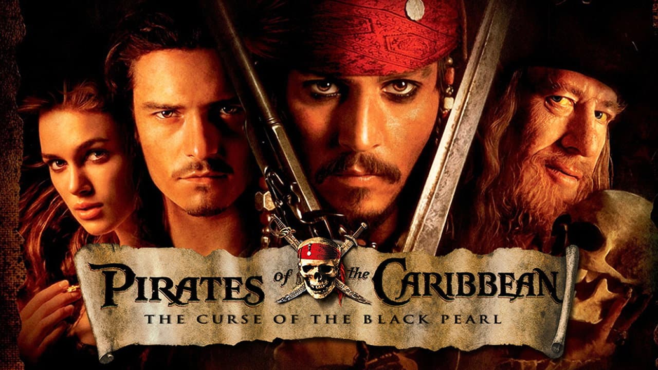 Pirates of the Caribbean: The Curse of the Black Pearl — backdrops with title 5