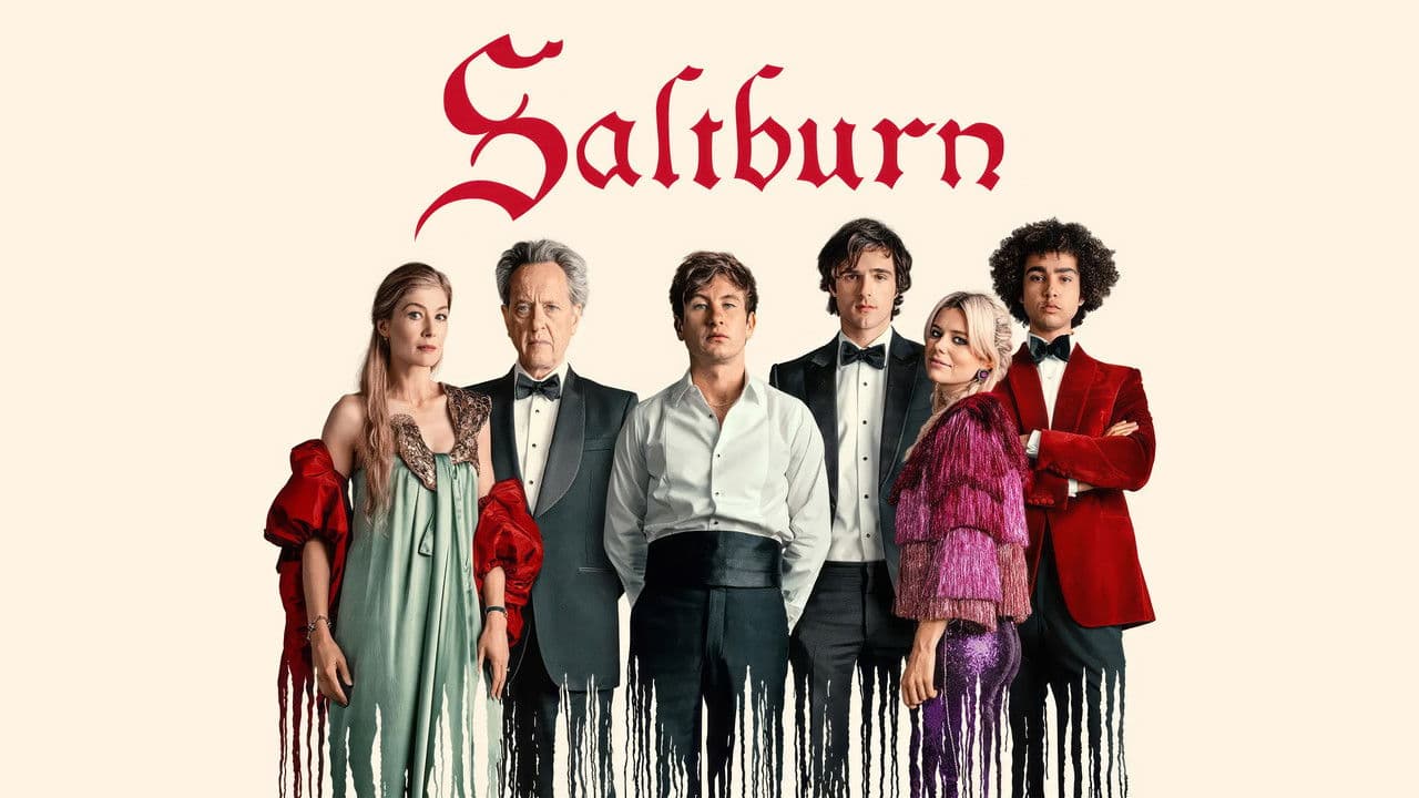 Saltburn — backdrops with title 1