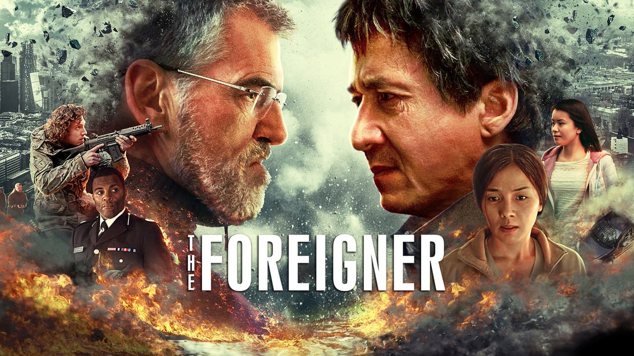 The Foreigner — backdrops with title 1
