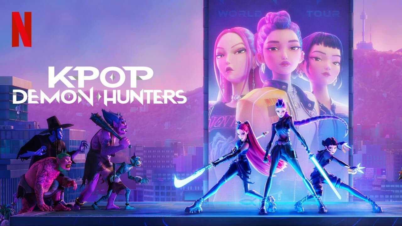 KPop Demon Hunters — backdrops with title 1