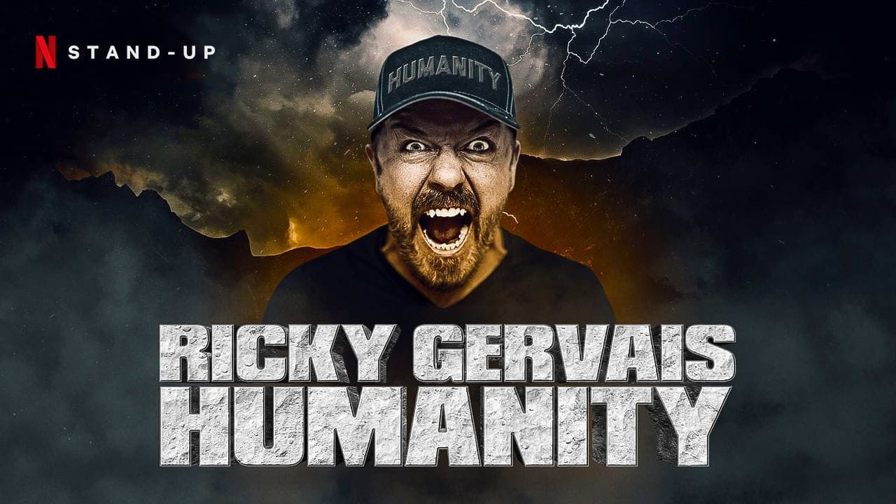 Ricky Gervais: Humanity — backdrops with title 2