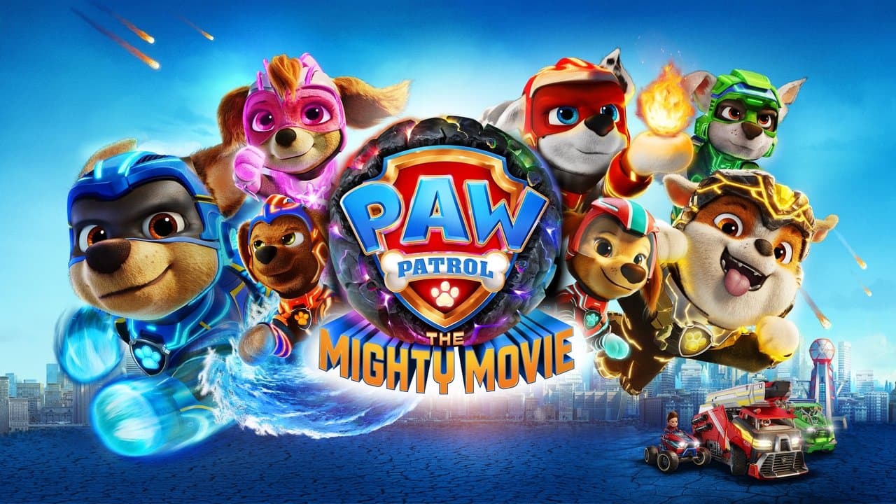 PAW Patrol: The Mighty Movie — backdrops with title 1