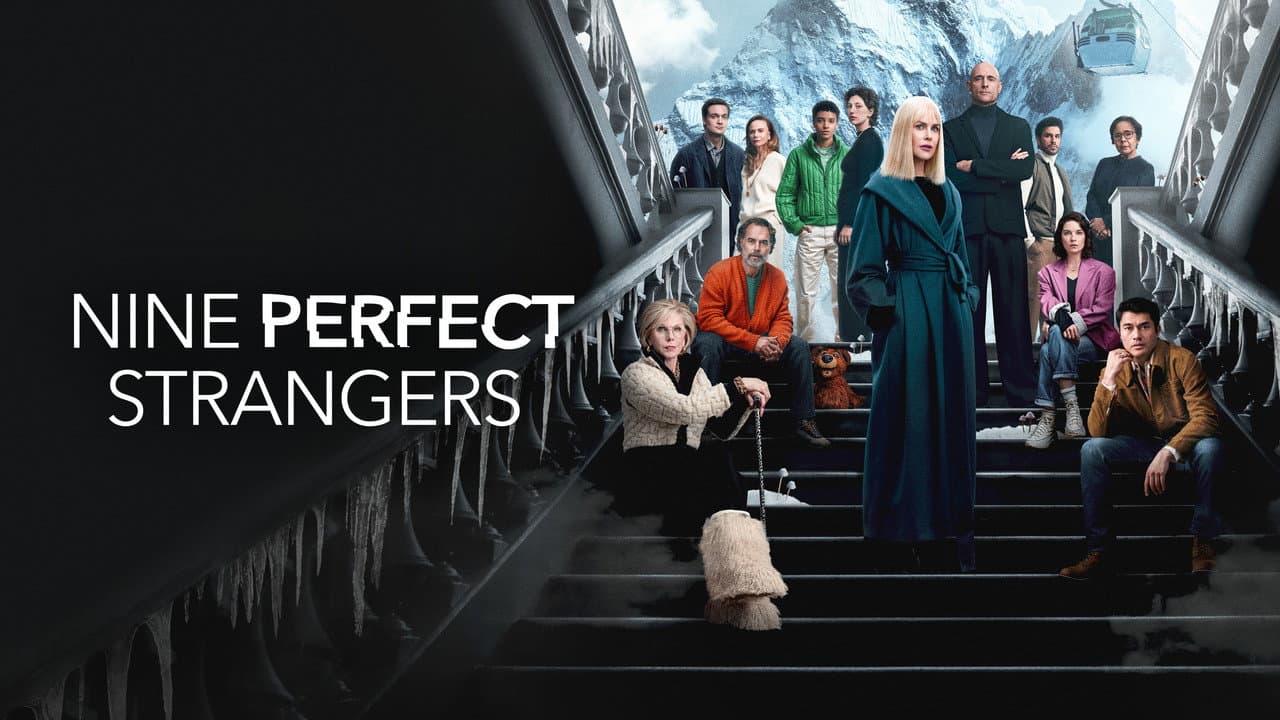 Nine Perfect Strangers — backdrops with title 1