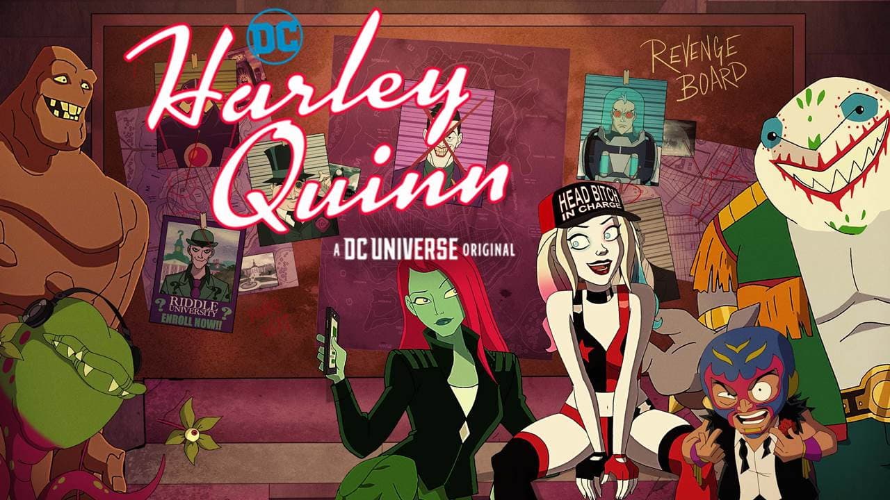 Harley Quinn — backdrops with title 6