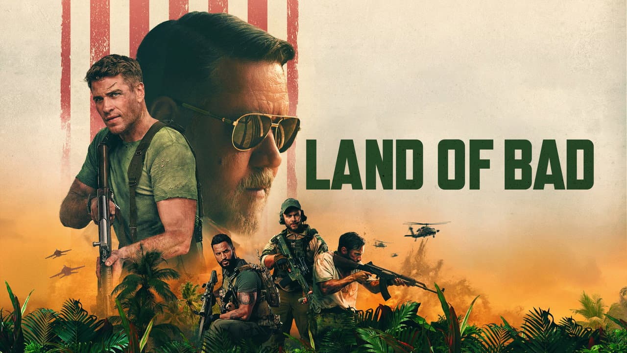 Land of Bad — backdrops with title 1