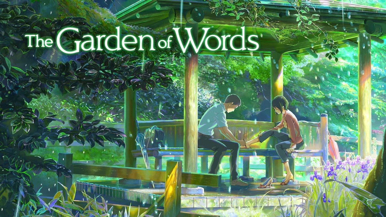 The Garden of Words — backdrops with title 8