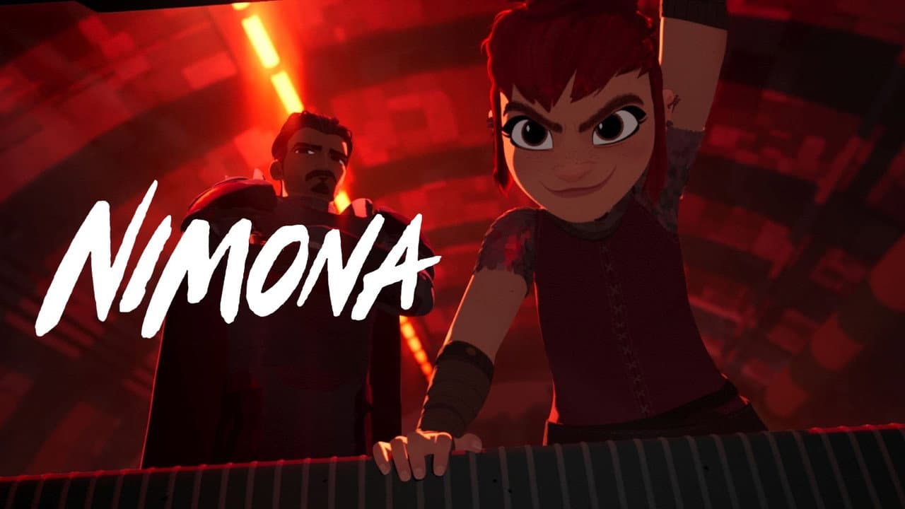 Nimona — backdrops with title 3