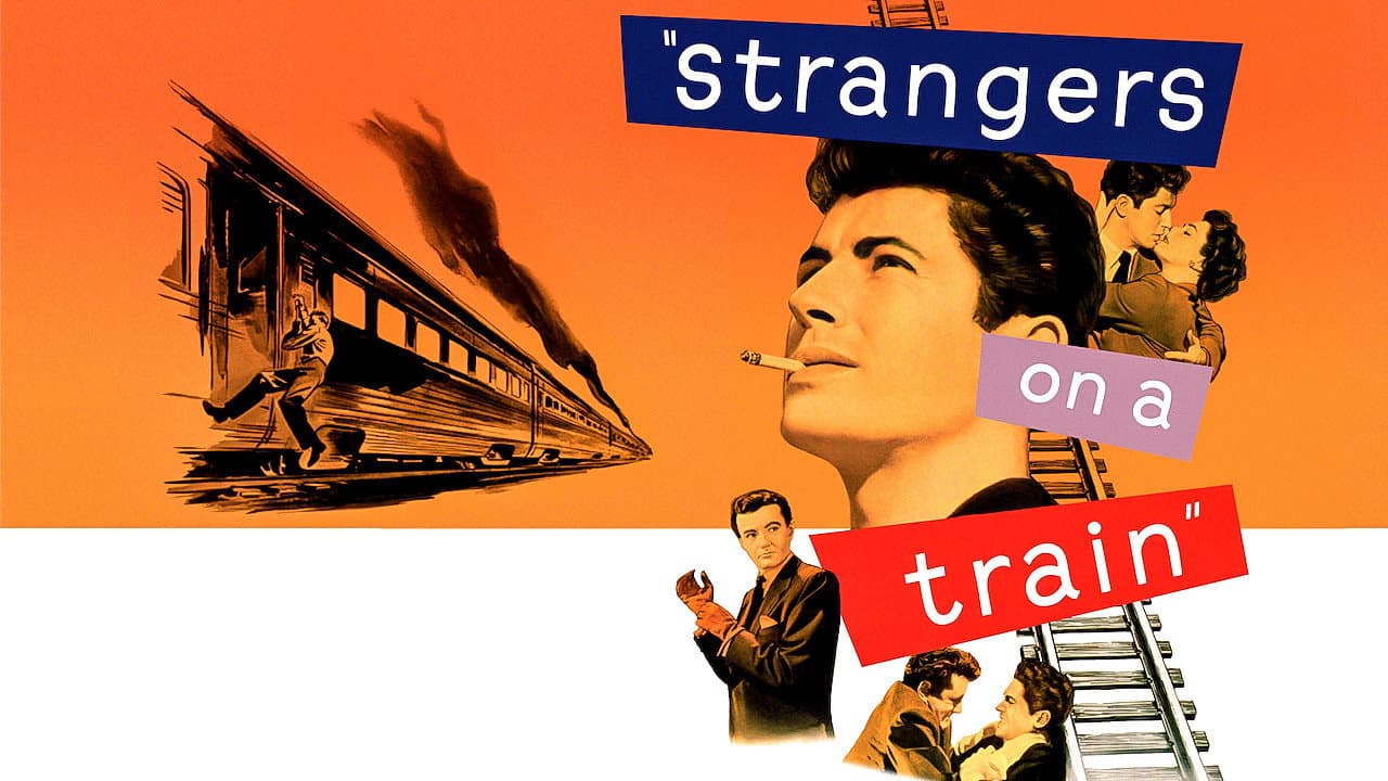 Strangers on a Train — backdrops with title 1
