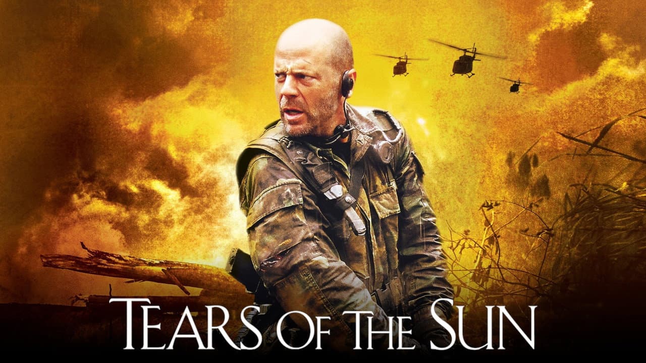 Tears of the Sun — backdrops with title 3