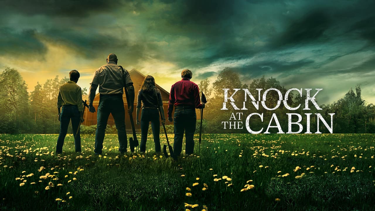 Knock at the Cabin — backdrops with title 2