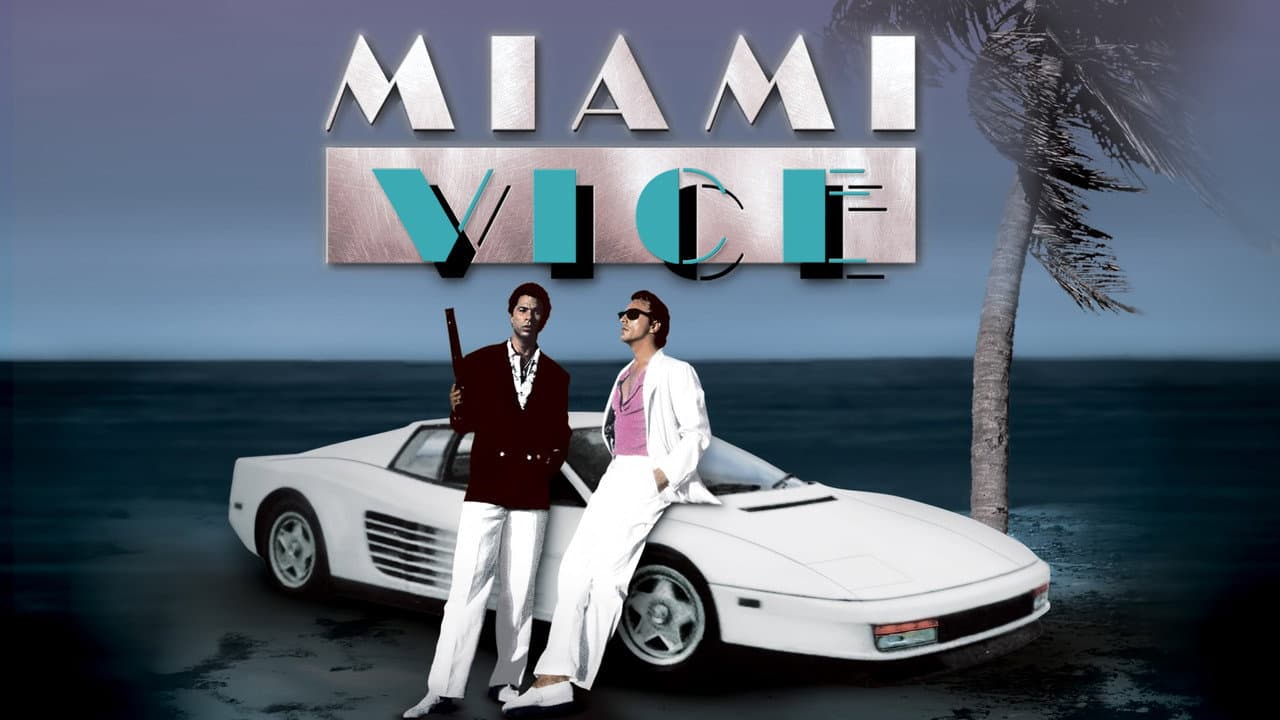 Miami Vice — backdrops with title 3