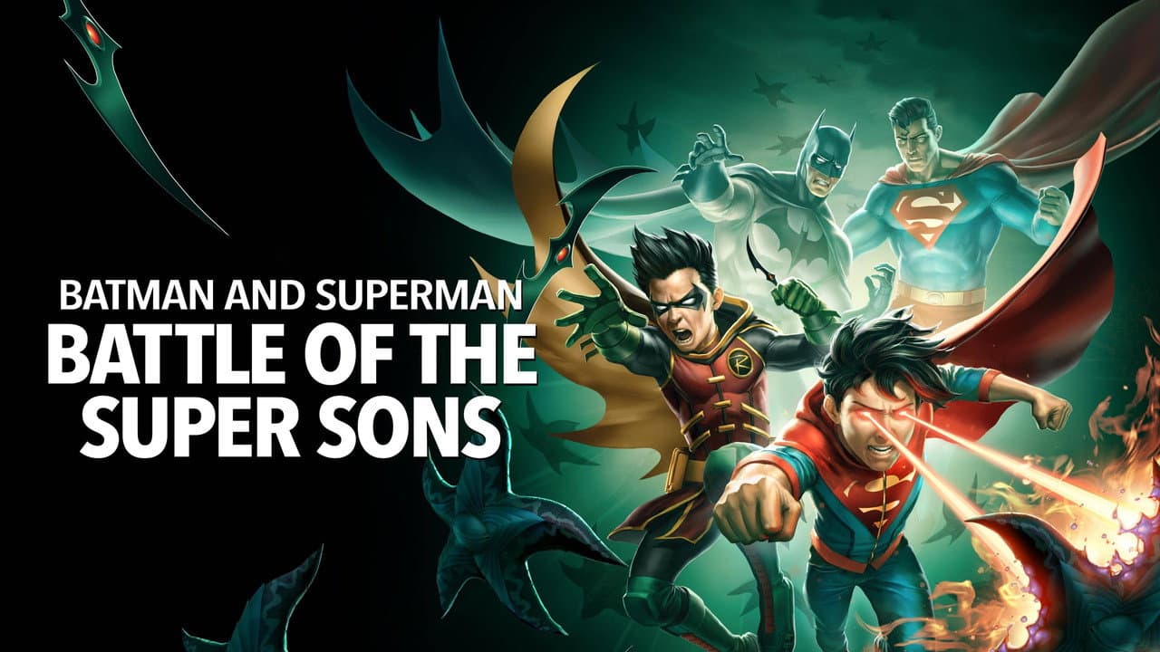 Batman and Superman: Battle of the Super Sons — backdrops with title 3