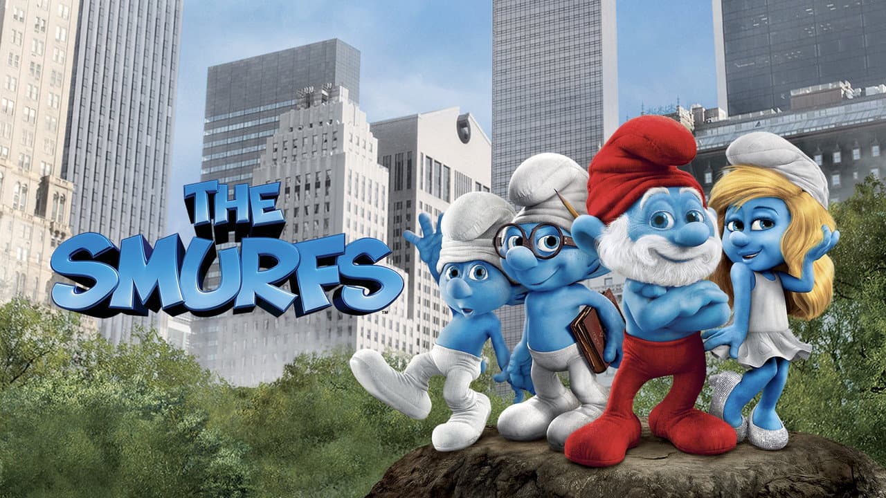 The Smurfs — backdrops with title 4