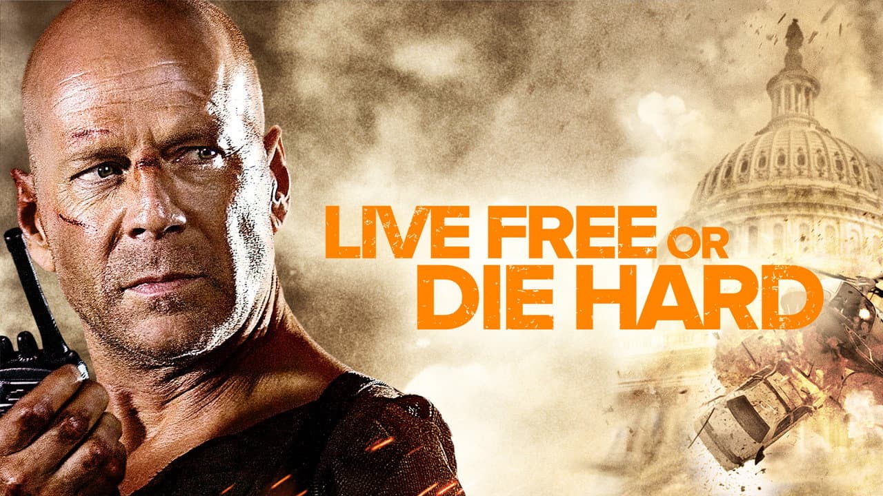 Live Free or Die Hard — backdrops with title 8