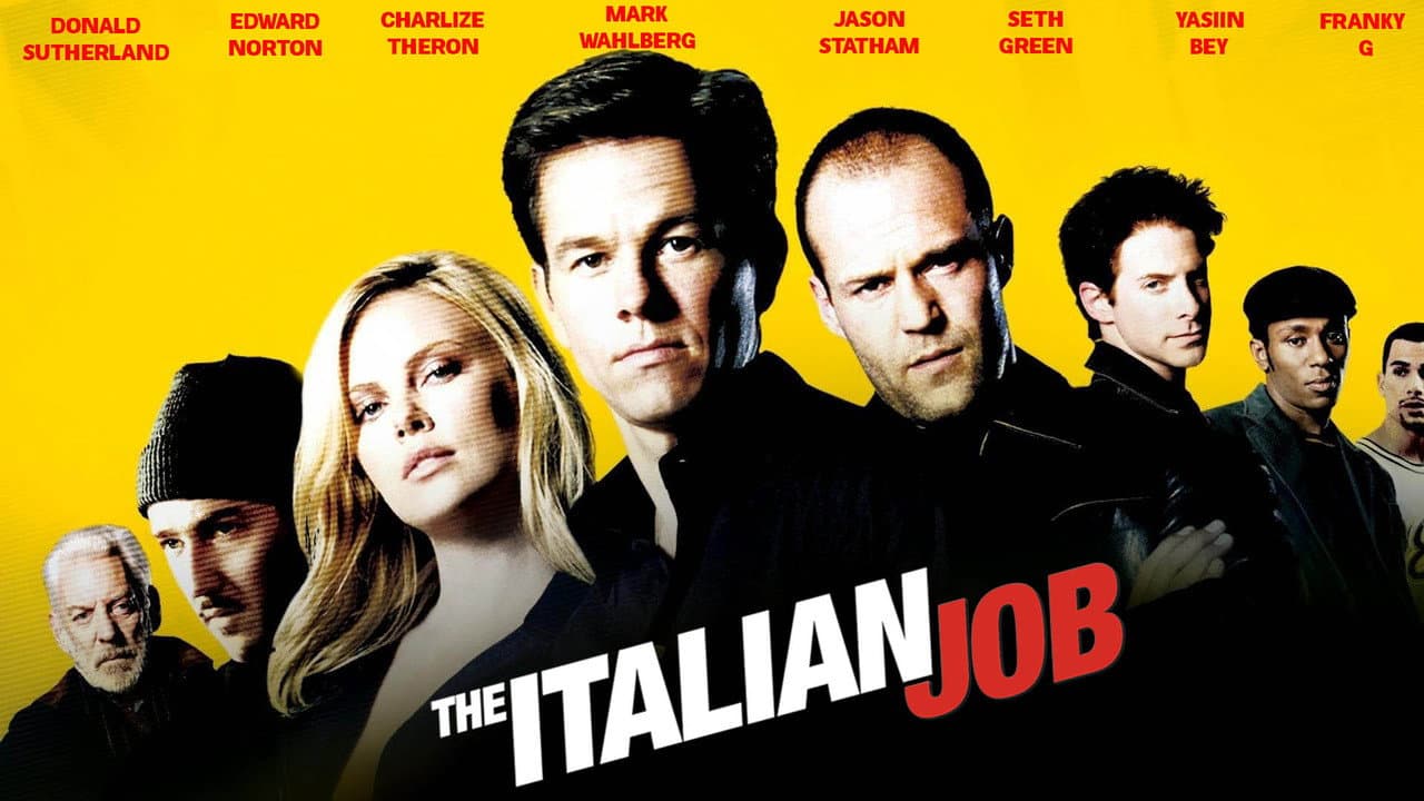 The Italian Job — backdrops with title 3