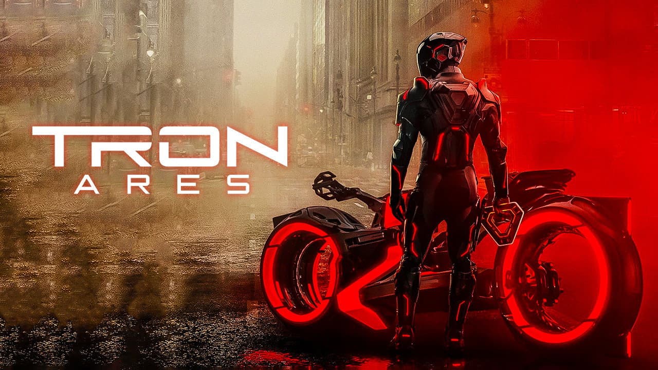 TRON: Ares — backdrops with title 5