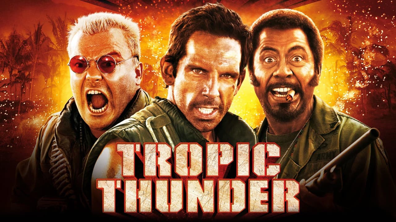 Tropic Thunder — backdrops with title 3