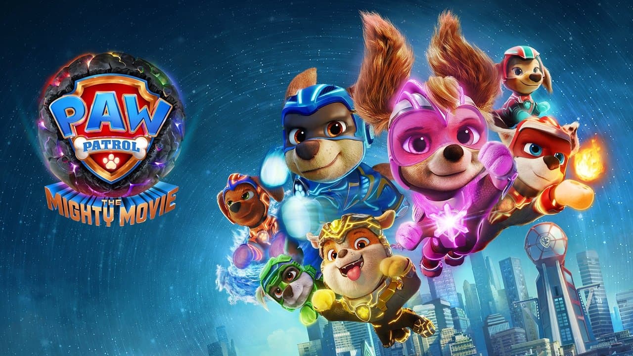PAW Patrol: The Mighty Movie — backdrops with title 3