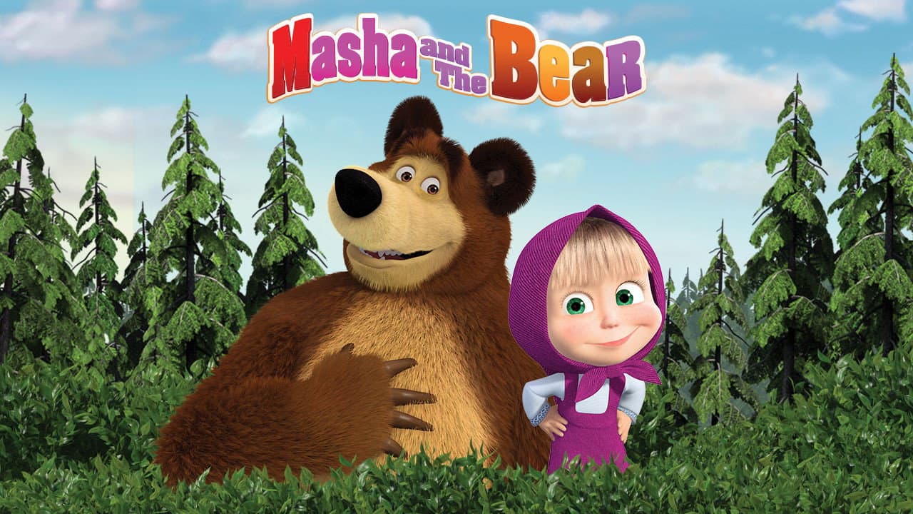 Masha and the Bear — backdrops with title 3