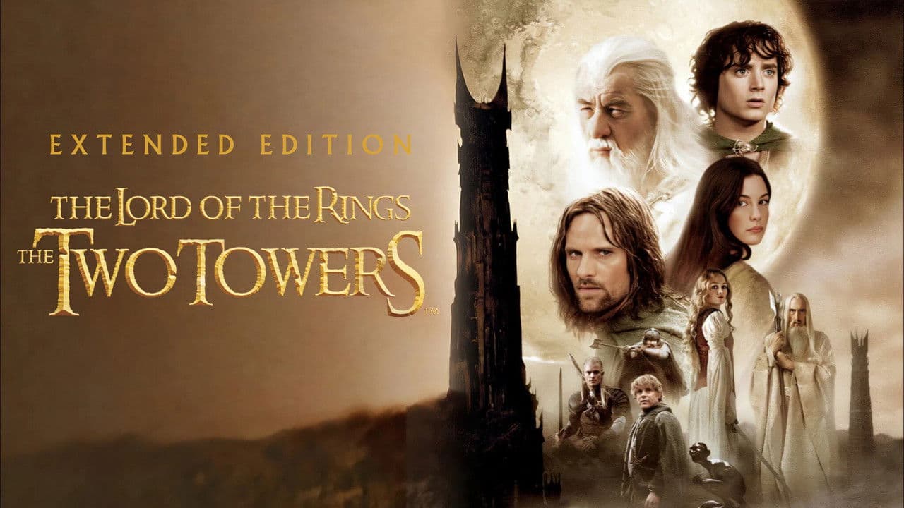 The Lord of the Rings: The Two Towers — backdrops with title 5