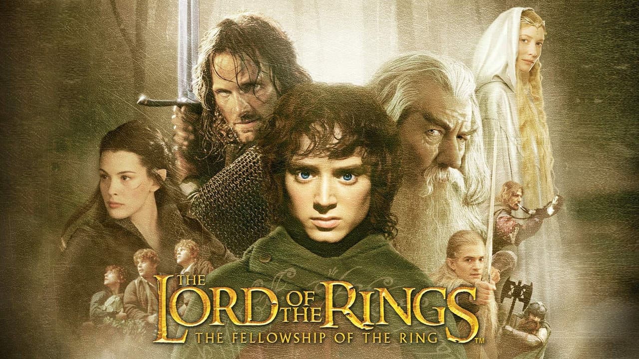 The Lord of the Rings: The Fellowship of the Ring — backdrops with title 1