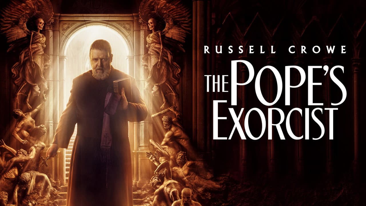 The Pope's Exorcist — backdrops with title 2