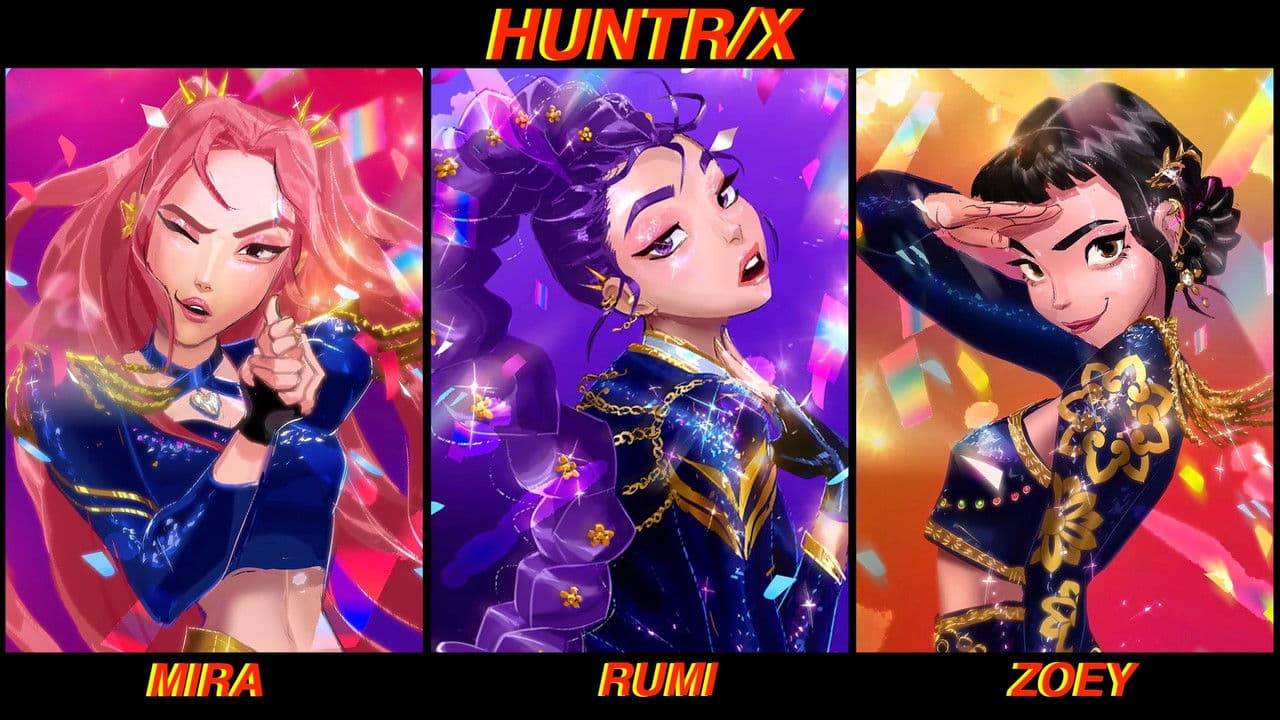 KPop Demon Hunters — backdrops with title 7