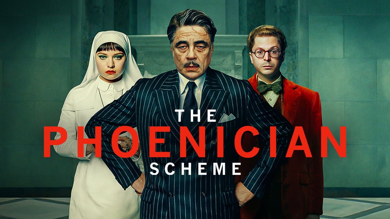The Phoenician Scheme — backdrops with title 2