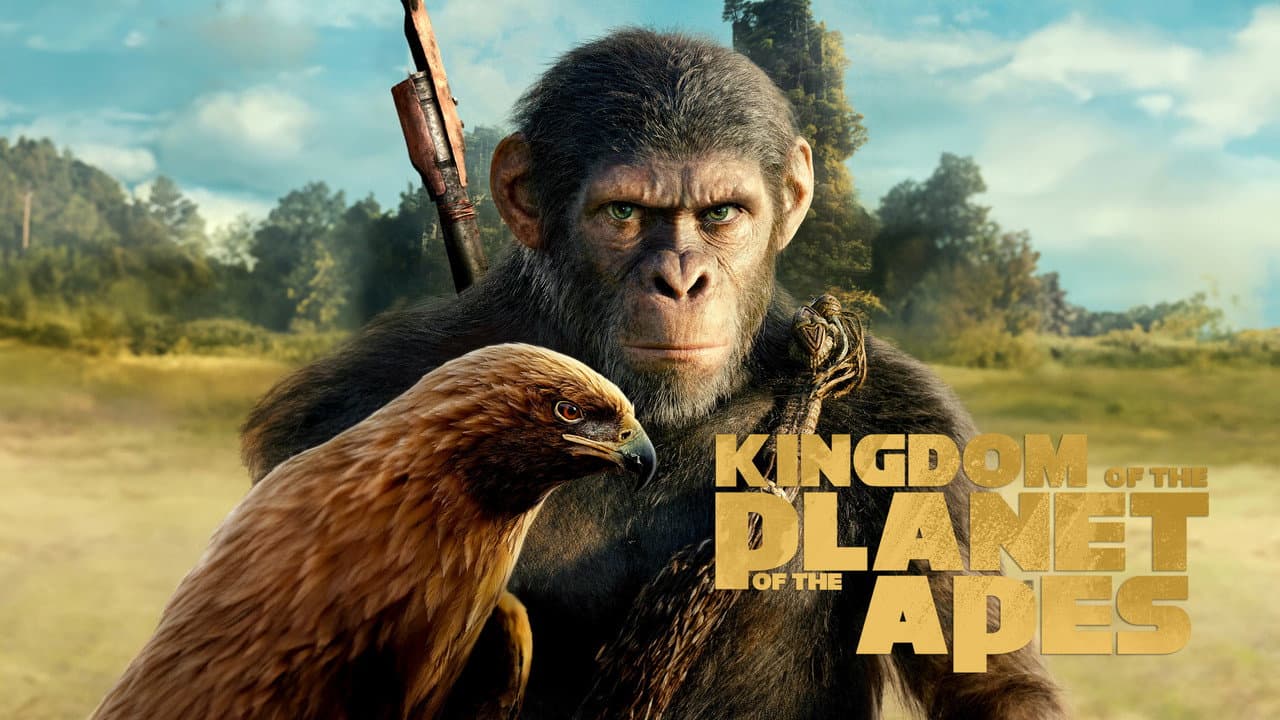 Kingdom of the Planet of the Apes — backdrops with title 5