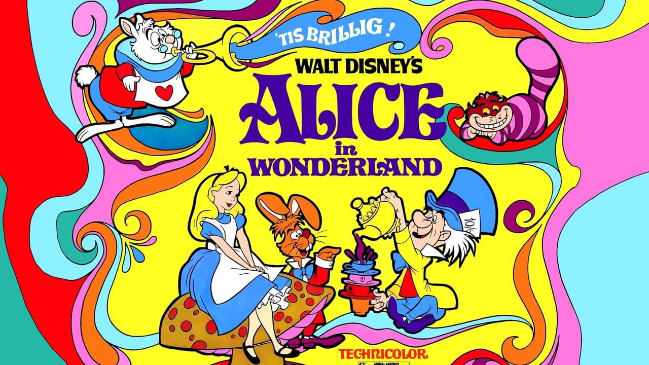 Alice in Wonderland — backdrops with title 6