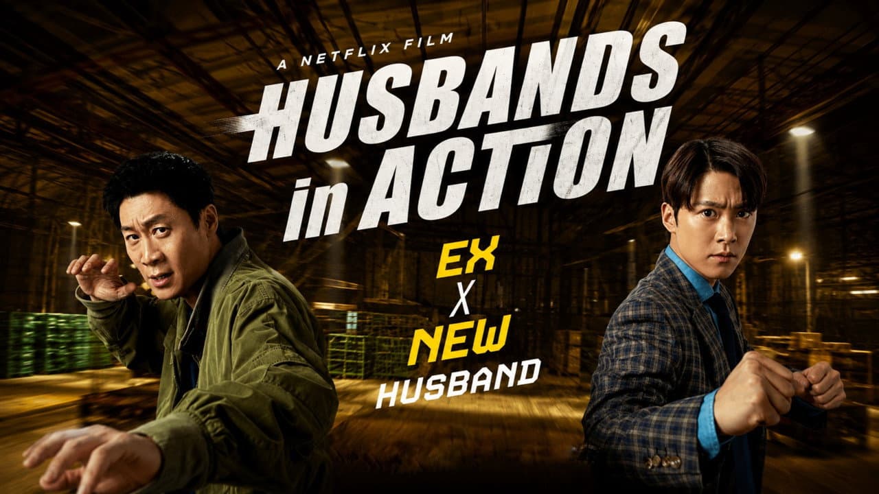 Husbands in Action — backdrops with title 2