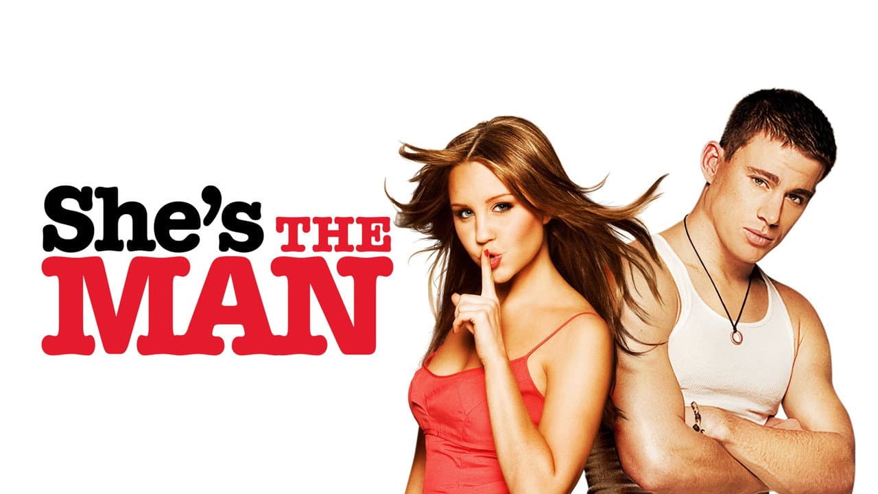 She's the Man — backdrops with title 1