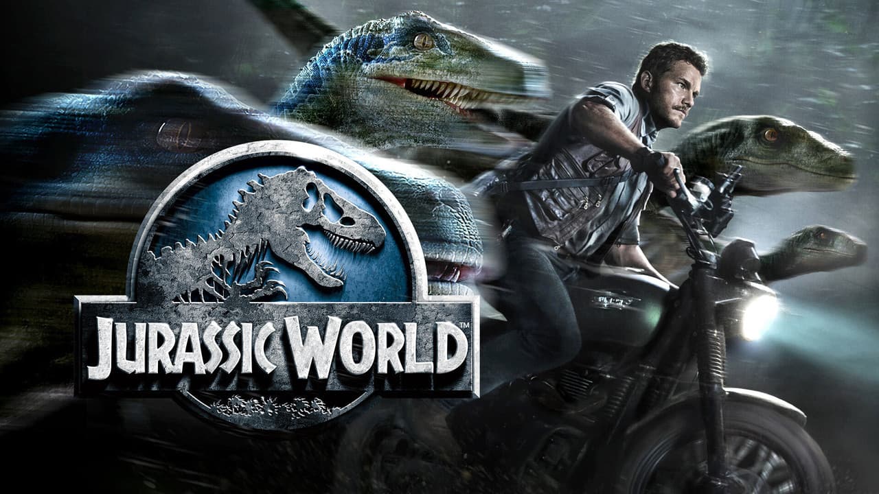 Jurassic World — backdrops with title 1