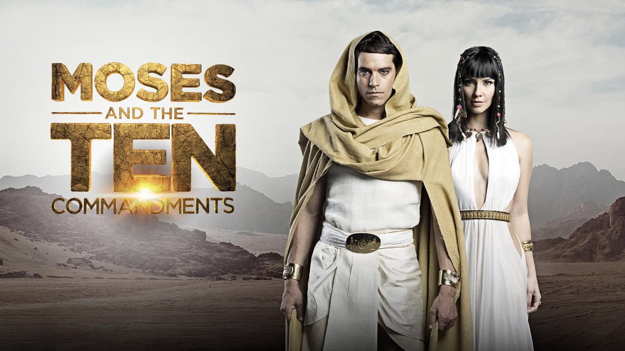 Moses and the Ten Commandments — backdrops with title 1