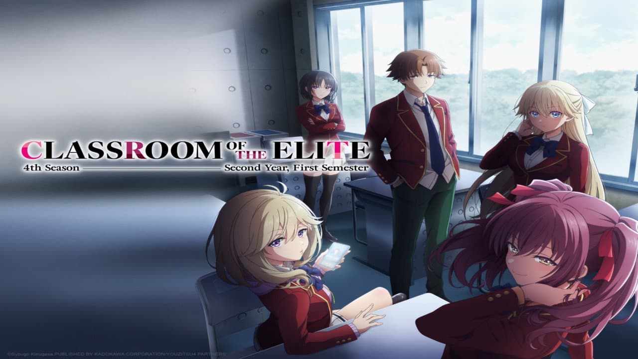 Classroom of the Elite — backdrops with title 2