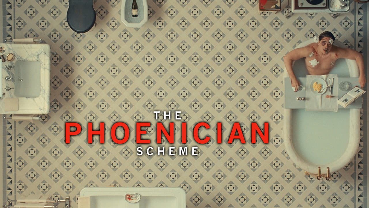 The Phoenician Scheme — backdrops with title 7