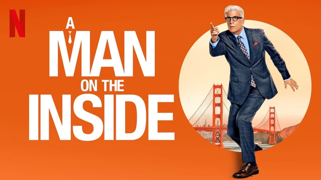 A Man on the Inside — backdrops with title 2
