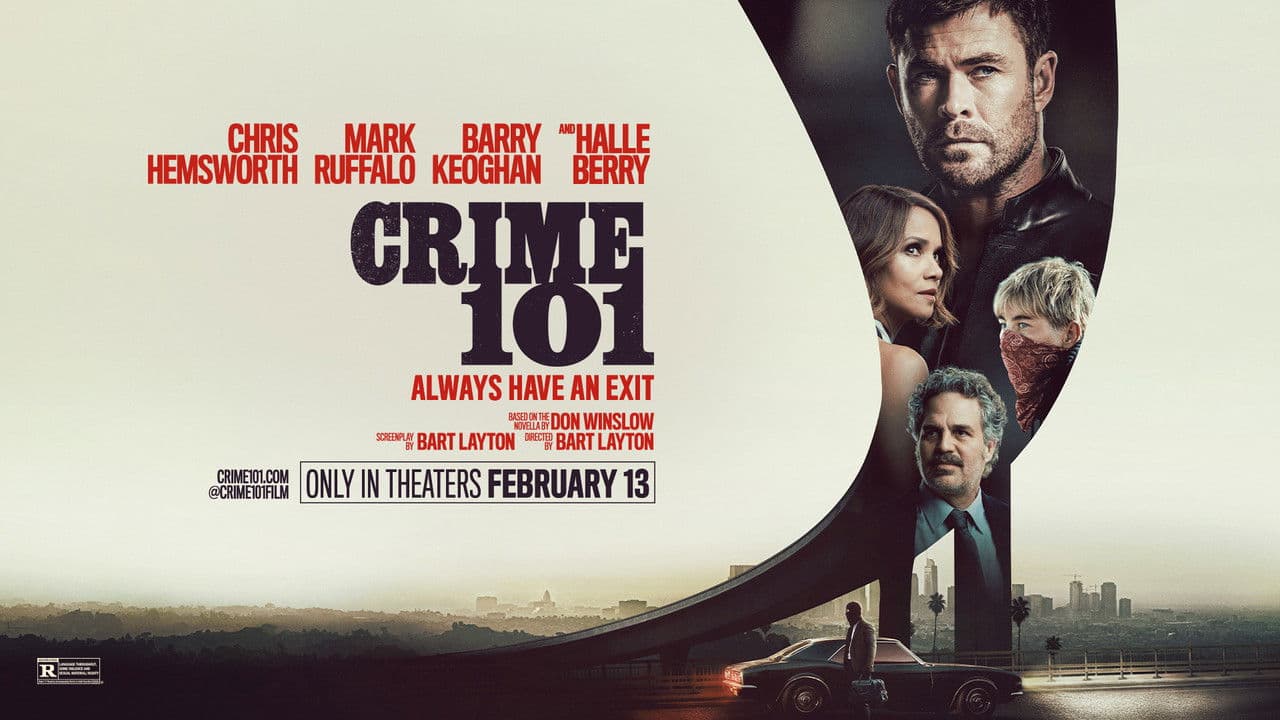 Crime 101 — backdrops with title 2
