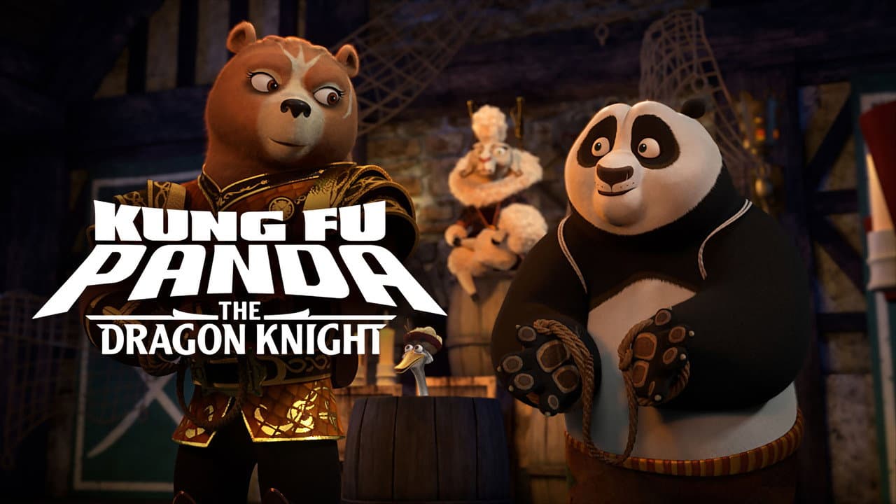 Kung Fu Panda: The Dragon Knight — backdrops with title 2