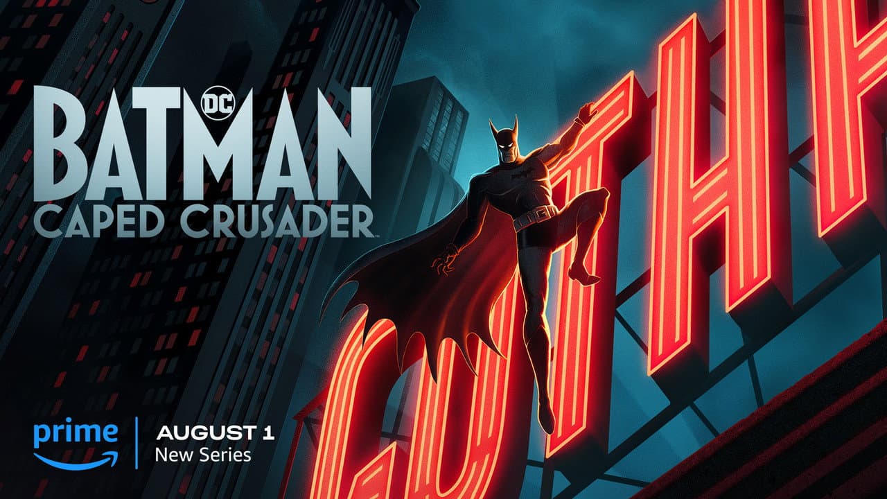 Batman: Caped Crusader — backdrops with title 3