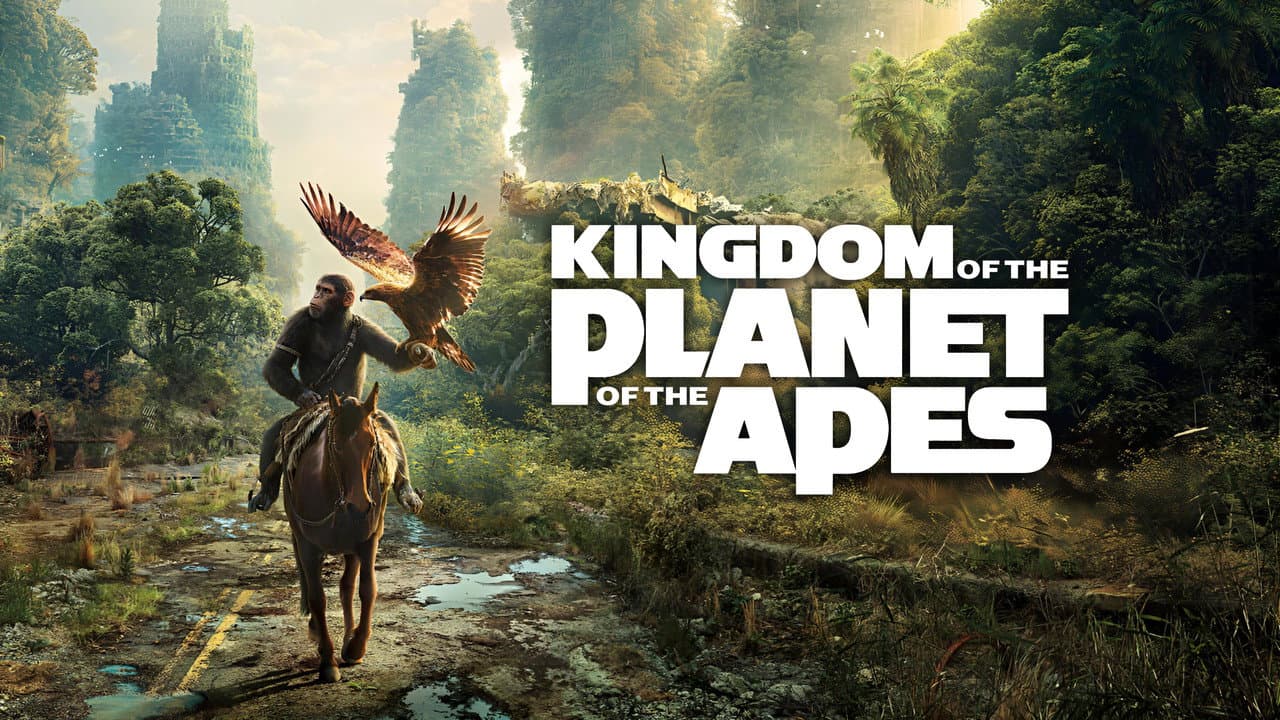 Kingdom of the Planet of the Apes — backdrops with title 8