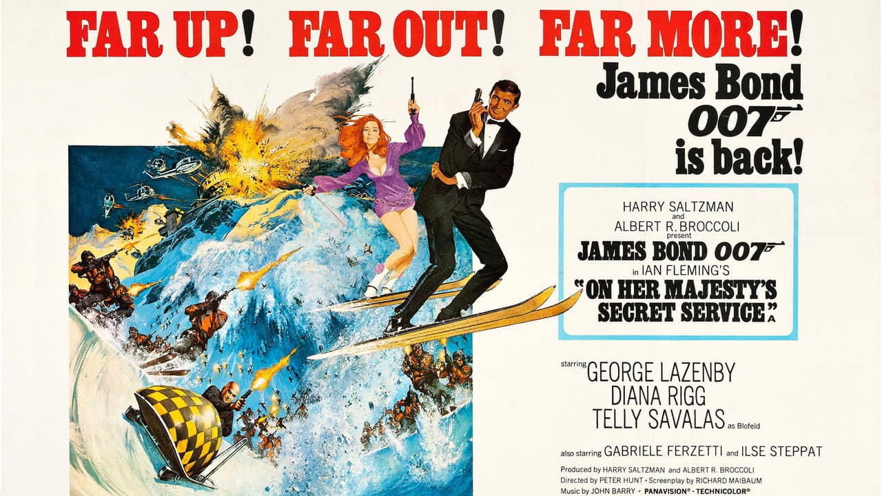 On Her Majesty's Secret Service — backdrops with title 2